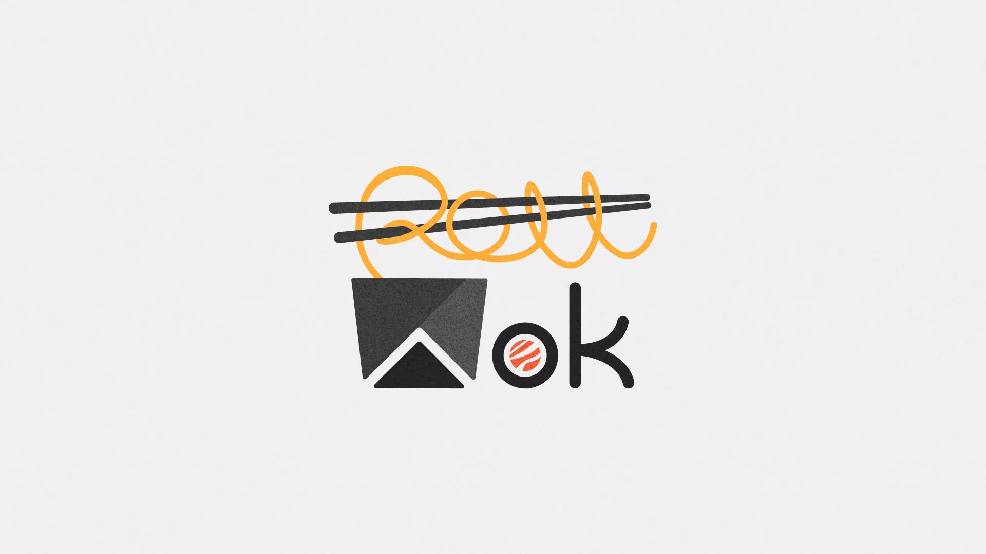 Разработка логотипа суши-бара «Roll Wok Club» в Угличе